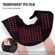 VEVOR Red Light Therapy for Shoulder Neck 660&850nm Wearable Light Therapy Pad