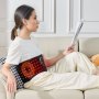 VEVOR Red Light Therapy for Waist, 660nm & 850nm Red Light Therapy Wrap Belt with Timer, 105 LEDs, 3-Level Vibration & 3 Intensities, Cordless Light Therapy Pad Device for Shoulder Knee Pain Relief