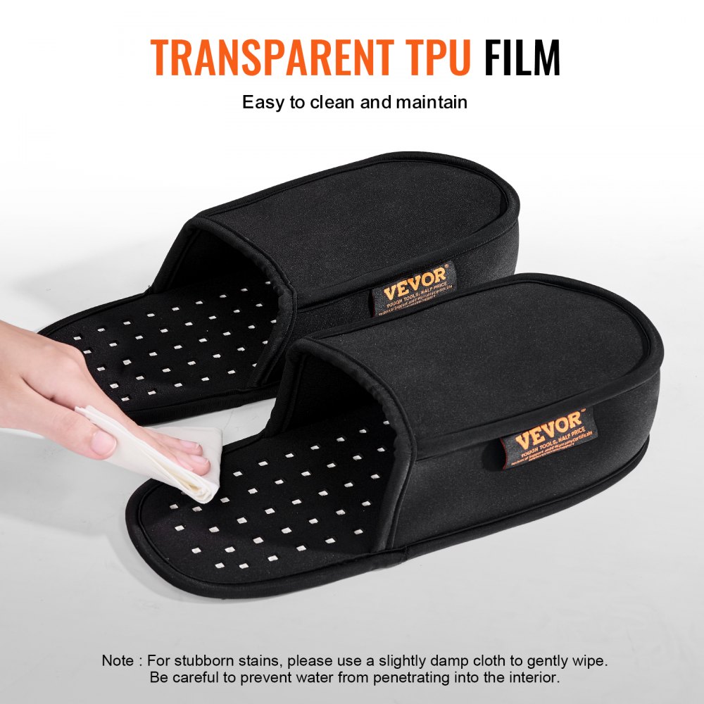 VEVOR Red Light Therapy for Foot, 660 & 850nm Red Light Therapy Slippers with 240 LEDs & 10 Hz/40 Hz Pulse Mode, Double-Sided LED Light Therapy Shoes for Feet Toe Instep Sole Pain Relief, Muscle Relax