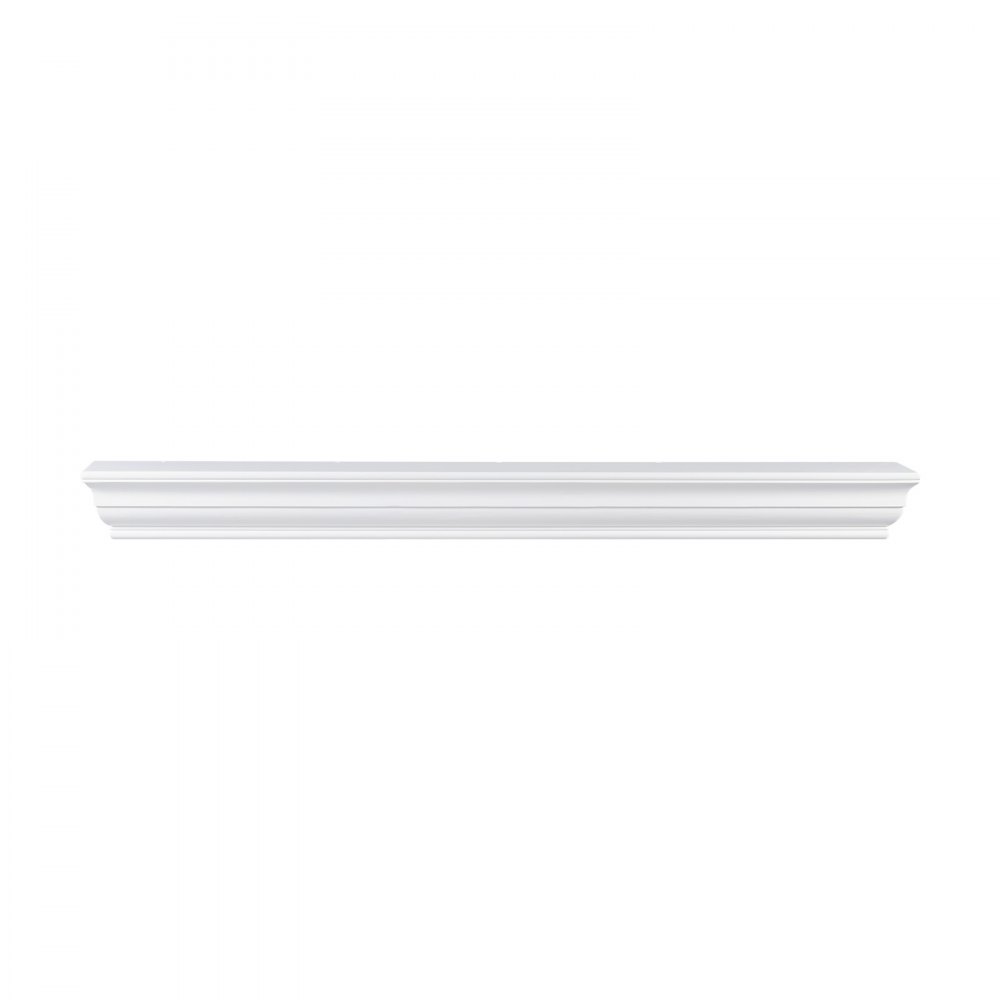 VEVOR Fireplace Mantel Wood Shelf Floating Living Room Mantel Shelf 60" White