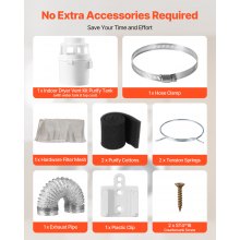 3 in 1 Indoor Dryer Vent Kit with Bucket for Electric Dryer 5 Ft Hose