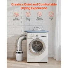 3 in 1 Indoor Dryer Vent Kit with Bucket for Electric Dryer 5 Ft Hose