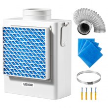3 in 1 Indoor Dryer Vent Kit ABS Material Fits 4 Inch Exhaust Port