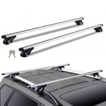 VEVOR Universal Roof Rack Crossbar 47.2" Length for Vehicle w/ Raised Side Rail