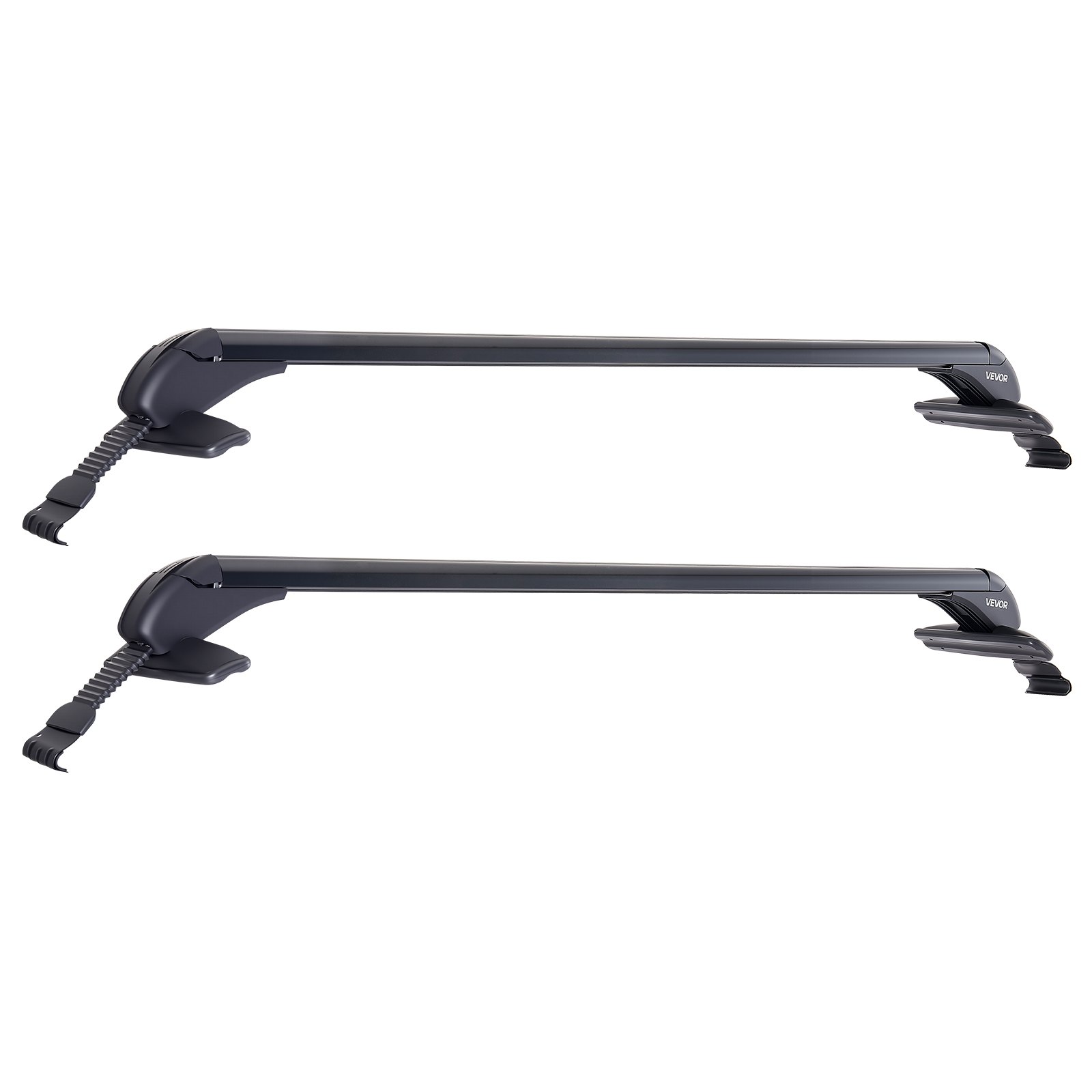 VEVOR Roof Rack Cross Bars, Universal Fit for Naked Roofs Without Raised Rails/Flush Rail/Black Moldings, 165 LBS Capacity, Lockable Heavy Duty Aluminum Crossbar Racks Roof Rail Rooftop Luggage Canoe