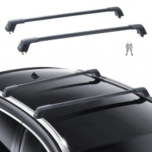 VEVOR Universal Roof Rack Crossbar Max 120.9 cm Fits Grooved Side Rails without Gap