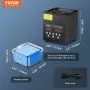 VEVOR 2L Ultra Sonic Cleaner, 60W Digital Sonic Cleaning Machine with Gentle Mode & Upgraded Degassing, 40kHz Ultrasound Cleaner Machine with Heater & Timer for Jewelry, Glasses, Tools, Retainer