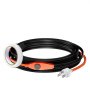 VEVOR Pipe Heating Cable, 24FT 7W/FT Heat Tape for Pipes with Built-in Thermostat, Water Pipe Heat Cable Protects PVC Hose, Metal and Plastic Pipe from Freezing
