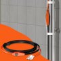 VEVOR Pipe Heating Cable, 3FT 7W/FT Heat Tape for Pipes with Built-in Thermostat, Water Pipe Heat Cable Protects PVC Hose, Metal and Plastic Pipe from Freezing