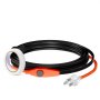 VEVOR Pipe Heating Cable, 12FT 7W/FT Heat Tape for Pipes with Built-in Thermostat, Water Pipe Heat Cable Protects PVC Hose, Metal and Plastic Pipe from Freezing