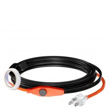 Pipe Heating Cable 12FT 7W/FT Heat Tape for Pipes with Built-in Thermostat