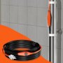Cable calefactor para tuberías VEVOR, cinta calefactora de 24 m y 7 W/pie para tuberías con termostato integrado. Protege mangueras de PVC, tuberías de metal y plástico de la congelación.