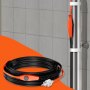 VEVOR Pipe Heating Cable, 30FT 7W/FT Heat Tape for Pipes with Built-in Thermostat, Water Pipe Heat Cable Protects PVC Hose, Metal and Plastic Pipe from Freezing