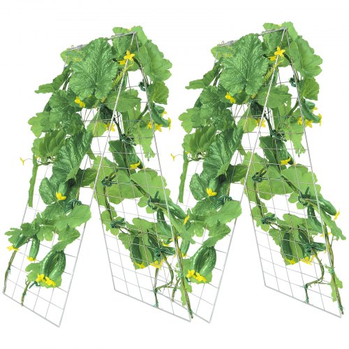 Treillis De Concombre Grand treillis de tunnel de treillis d'arche de jardin, pour plantes grimpantes, légumes d'extérieur, courge, concombre, raisin, piquets de support de plante en métal(60x120x120c Treillis De Concombre Grand treillis de tunnel de treillis d'arche de jardin, pour plantes grimpantes, légumes d'extérieur, courge, concombre, raisin, piquets de support de plante en métal(60x120x120c
