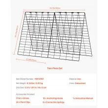 VEVOR A-Frame Cucumber Trellis 35" x 55" Foldable Metal Garden Trellis