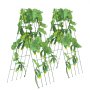 VEVOR Cucumber Trellis for Climbing Plants, 39" x 32" Foldable Cucumber Trellis Set with Twist Ties, Metal Garden Trellis for Raised Bed, Outdoor Plant Grow Support for Tomato, Squash, Vegetable