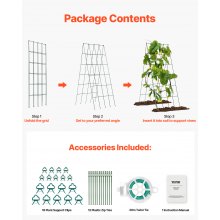 VEVOR A-Frame Cucumber Trellis 39"  x 32" Foldable Metal Garden Trellis