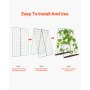 A-Frame Cucumber Trellis 46" x 32" Foldable Metal Garden Trellis