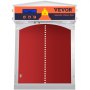 VEVOR Automatic Chicken Coop Door, Auto Open/Close, Gear Lifter Galvanized Poultry Gate with Evening and Morning Delayed Opening Timer & Light Sensor, Battery Powered LCD Screen, for Duck, Red