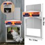 VEVOR Puerta automática gris para gallinero, cierre automático, elevador de engranajes, puerta galvanizada para aves de corral con temporizador de apertura retardada por la tarde y la mañana y sensor de luz, pantalla LCD alimentada por batería, para pato