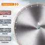 VEVOR 350mm(14'') Ultra Thin Tile Dry Diamond Wheel Disc Blade Cutting Grinder