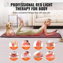 VEVOR Red Light Therapy Mat for Full Body 1280PCS 3-Chip LED Light Therapy Pad