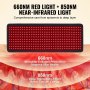 VEVOR red light therapy mat with 660nm red light and 850nm near-infrared light for skin health and energy.