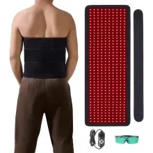 VEVOR Red Light Therapy Mat for Body, 400PCS 3-Chip LED Light Therapy Pad with Controller, 10Hz Pulse, 5-30 Min Timer, 660nm Red & 850nm Near Infrared Light Therapy Blanket for Pain Relief, Skin Healt