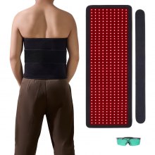 Tapis de luminothérapie rouge VEVOR pour le corps, 400 pièces de luminothérapie LED à 3 puces avec contrôleur, impulsion 10 Hz, minuterie 5-30 minutes, couverture de luminothérapie rouge 660 nm et proche infrarouge 850 nm pour le soulagement de la douleur, la santé de la peau