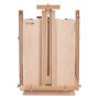 VEVOR French Easel, Hold Canvas to 34", Beechwood Foldable Sketchbox Easel with Drawer, Palette and Strap, Angle and Height Adjustable, Portable Wooden Art Painting Easel for Studio and Field