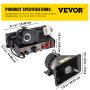 200W 7 Sound Loud Car Warning Alarm Fire Horn PA Speaker MIC System