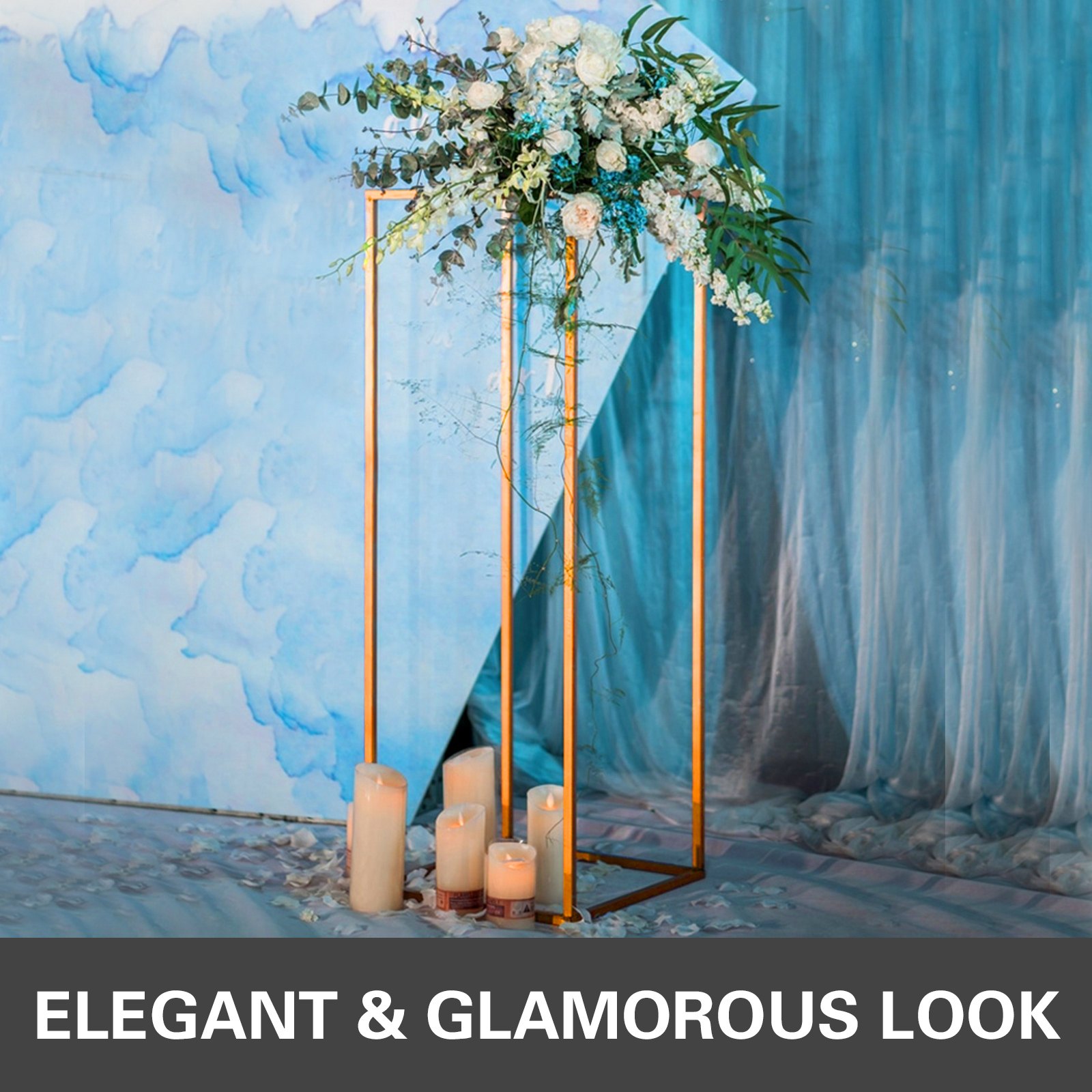 Wedding Flower Stand Metal Vase Stand 11pcs Gold Centerpiece Wedding Party Decor