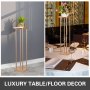Wedding Flower Stand Metal Vase Stand W/ Plates 11pcs Rose Gold Centerpieces