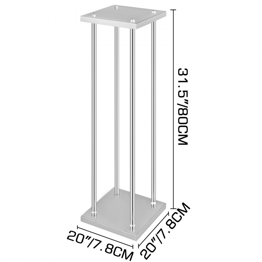 Wedding Flower Stand Floral Vase Stand W/ Plate 11pcs Silver Centerpieces Pillar