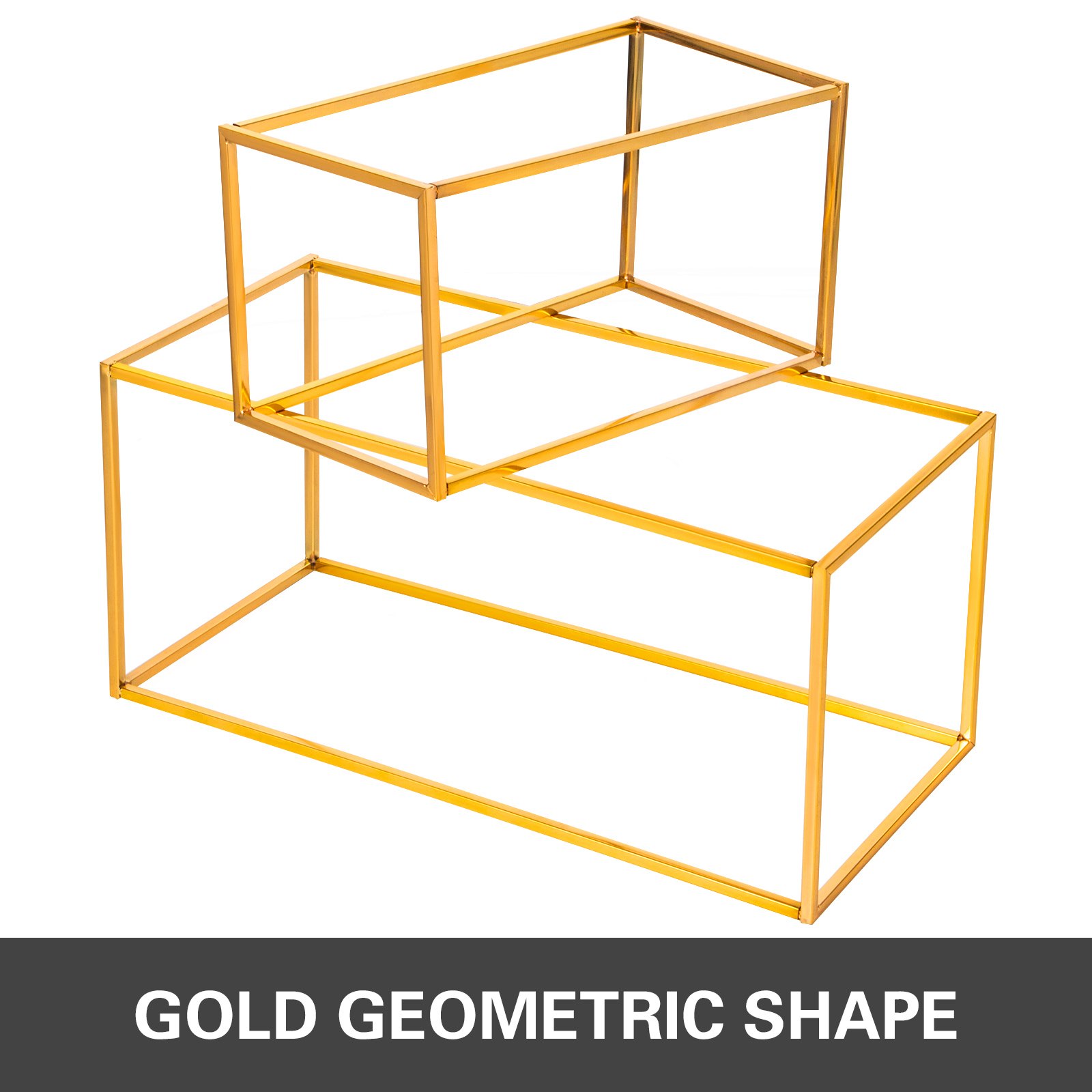 Gold Iron Metal Flower Stands Party Events 4pcs Wedding Centrepieces Venue Decor