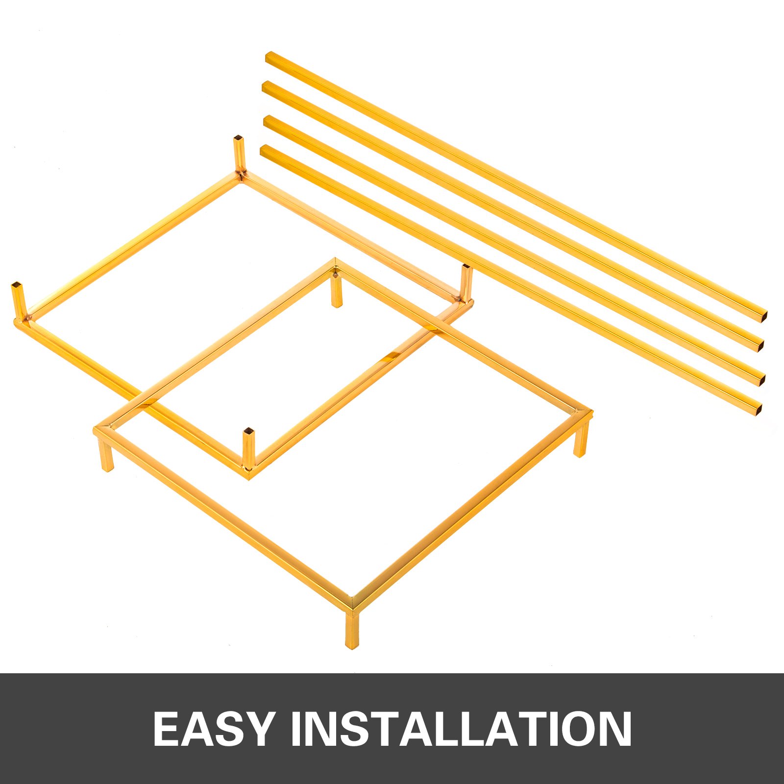 Gold Iron Metal Flower Stands Party Events 4pcs Wedding Centrepieces Venue Decor