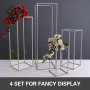 Wedding Centrepieces Flower Stand Iron Metal Party Event 5pcs Silver Party Decor