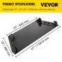 VEVOR Attachments Mount Plate 0.67" Thick Base Plate Skid Steer Plate Attachment 19" High Compatible with John Deere Front Tractor Accessories Universal Quick Tach Tractors Front Loader