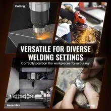 VEVOR 10KG Rotary Welding Positioner 0-90° Positioning Turntable Table 1-12RPM