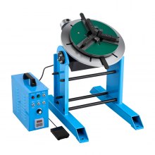 VEVOR Rotary Welding Positioner, 661 lbs Load Capacity, -45° to 90° Tilt Angle Welding Positioner Turntable Table, 0.2-2.5 RPM Speed Control, Electric and Foot Pedal, for Cutting, Grinding, Assembly