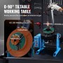 VEVOR Rotary Welding Positioner 66LBS / 30KG, 0-90° Welding Positioning Turntable Table 1-12RPM 80W, with 12.4 Inch 3-Jaw Lathe Chuck & Welding Torch Stand Holder for Cutting, Grinding, Assembly