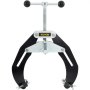 VEVOR pipe clamp with sturdy black metal frame and adjustable screw mechanism for secure clamping.