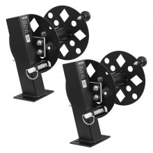 VEVOR 2PCS Heavy Duty Welding Cable Reels, Welding Cable Lead Reels for 150FT 1/0 & 125FT 2/0 Cable, Powder-Coated Steel Reel with Locking Pin for Service Trucks, Fleet Maintenance, Jobsites