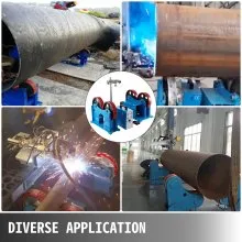 VEVOR Turning Rolls Linkage Roller 1000 KG/2200 LBS Load Capacity Welding Turning Roll 20-1500mm Welding Positioner 220V Welding Equipment Support