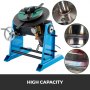 VEVOR 50KG/80W Welding Turntable Adjustable Welding Positioner Turntable Manipulator Manual Grinding Mount Rotary Weld Positioner 0.5-5r/min 220V 50HZ