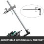 VEVOR 50KG/80W Welding Turntable Adjustable Welding Positioner Turntable Manipulator Manual Grinding Mount Rotary Weld Positioner 0.5-5r/min 220V 50HZ