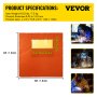 VEVOR Welding Curtain Welding Screen Frame 6' x 6' Fiberglass w/ Casters Yellow