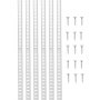 VEVOR Shelf Track 72.3-inch 20 Pack Adjustable Steel Wall Mounted Shelf Pilaster