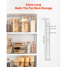 VEVOR Shelf Track 36.3-inch 8 Pack Adjustable Steel Wall Mounted Shelf Pilaster