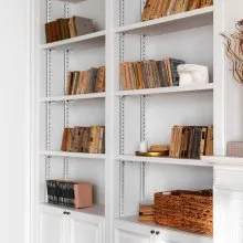 VEVOR Shelf Track 36.3-inch 8 Pack Adjustable Steel Wall Mounted Shelf Pilaster